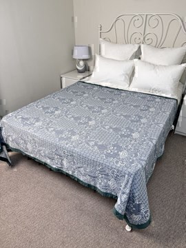 Покрывало хлопковое 50..221 7Я, 5008221, зеленый