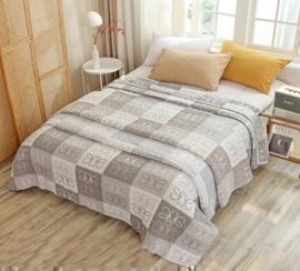 Покрывало хлопковое 46..286 7Я, 4608286, серый