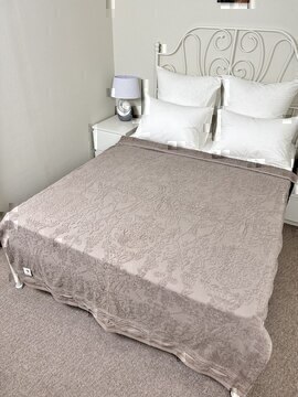 Покрывало махровое 22..421 7Я, 2208421, коричневый