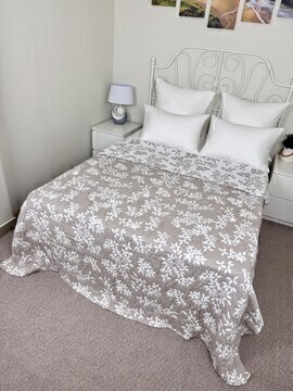 Покрывало хлопковое 46..298 7Я, 4610298, коричневый