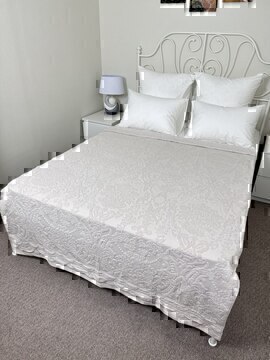 Покрывало махровое 22..421 7Я, 2208421, бежевый