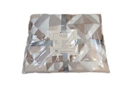 Покрывало жаккардовое Элит Влади, Ромб, белый-бежевый-коричневый