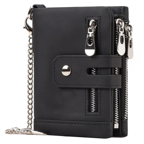 Мужской кожаный кошелек BP829 BLACK-M