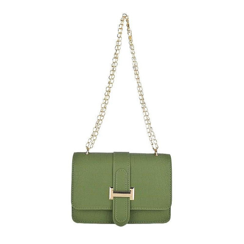 Женская кожаная сумка 1575 GREEN