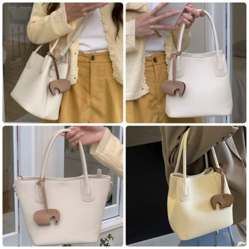Женская кожаная сумка 7355 IVORY
