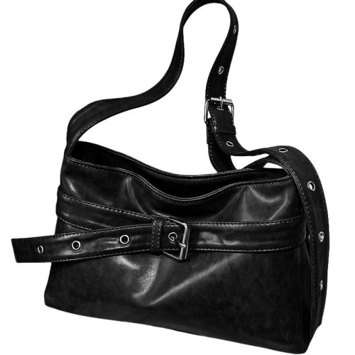 Женская кожаная сумка 6104 BLACK