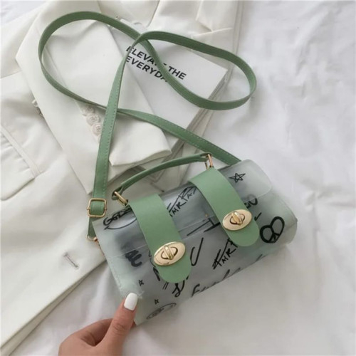 Женская пластиковая сумка 5558 GREEN