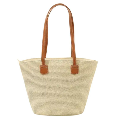 Женская соломенная сумка COL-24 BEIGE