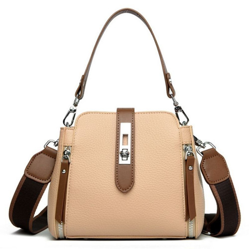 Женская кожаная сумка 8818 BEIGE