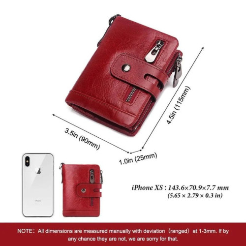 Мужской кожаный кошелек BP829 RED-M