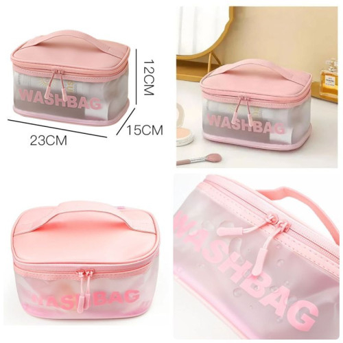 Водонепроницаемая дорожная косметичка COS-17 PINK