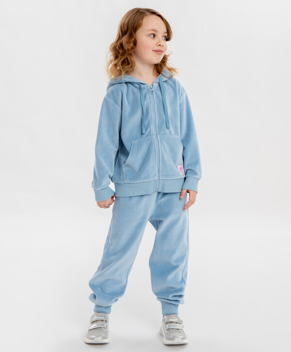 1320 р. 1650 р. Брюки джоггеры трикотажные базовые голубые унисекс Button Blue