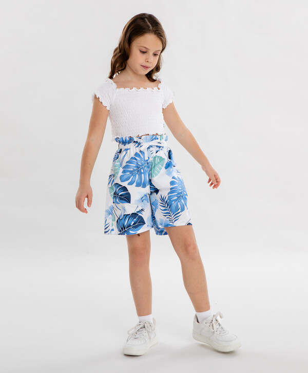1400 р. 1750 р. Шорты с принтом мультицвет для девочки Button Blue