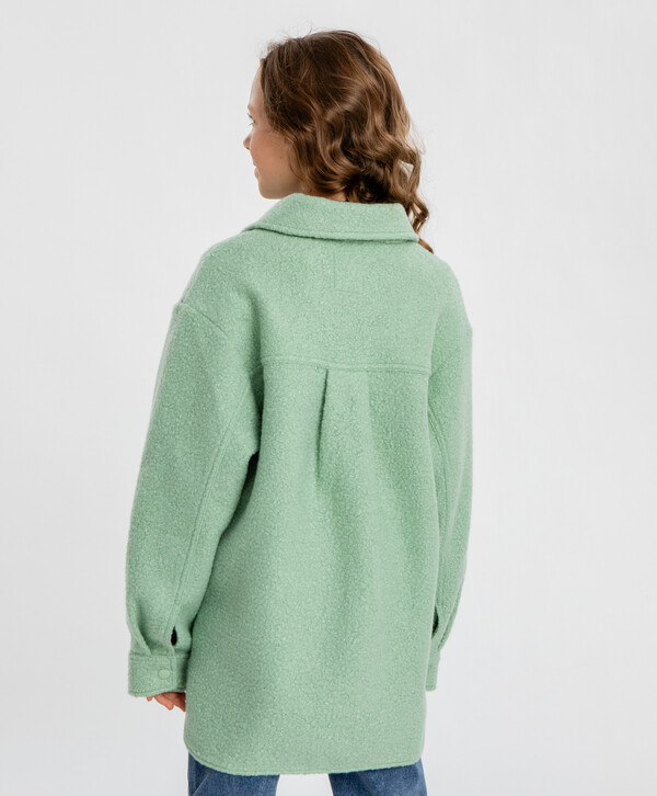 2520 р. 3150 р. Куртка-рубашка зелёная для девочки Button Blue