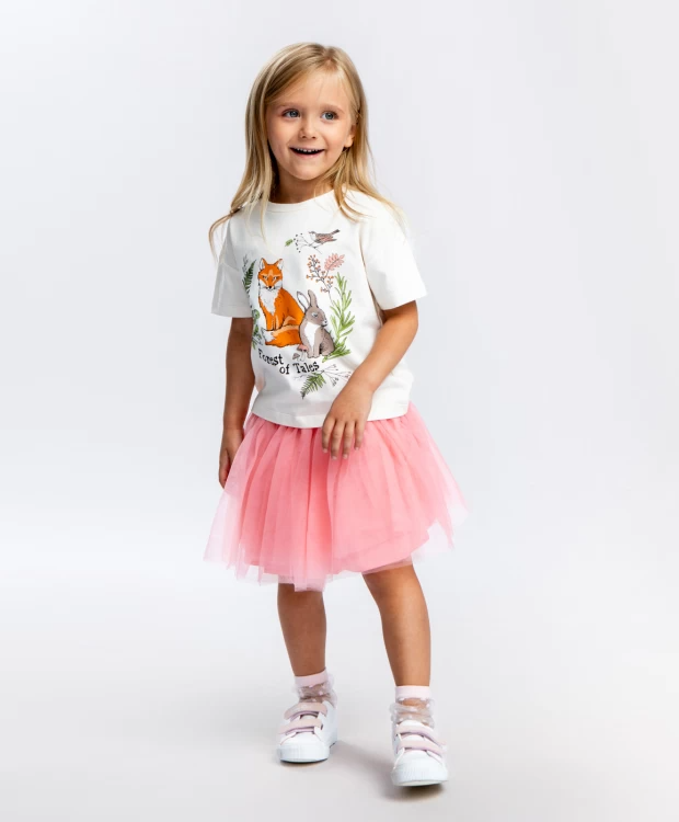 600 р. 1200 р. Юбка-сетка розовая Button Blue