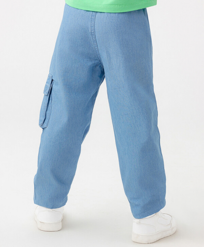 1120 р.  1400 р.  Джоггеры джинсовые голубые Button Blue