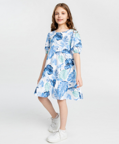 1880 р.  2350 р.  Платье с принтом мультицвет для девочки Button Blue