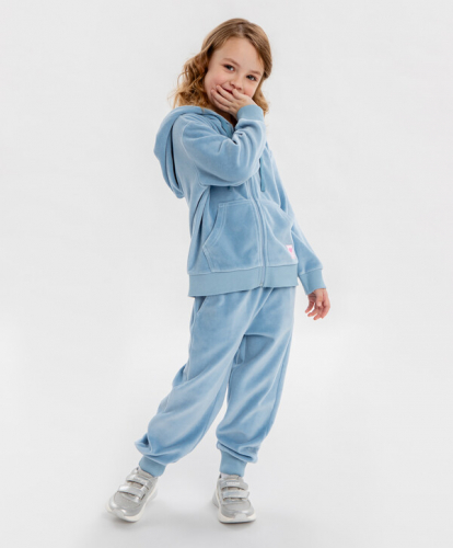 1320 р.  1650 р.  Брюки джоггеры трикотажные базовые голубые унисекс Button Blue