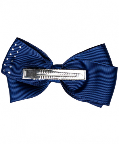 120 р.  150 р.  Синяя заколка с бантом в горошек Button Blue