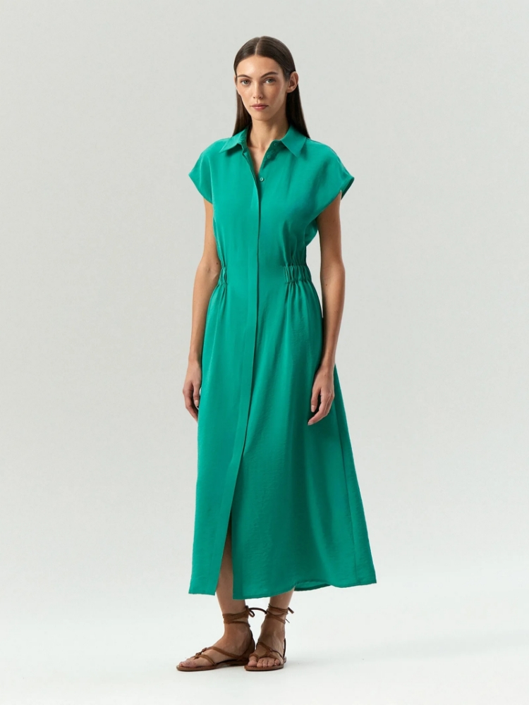 Платье макси из вискозы ,
85% вискоза, 15% полиэстер ,