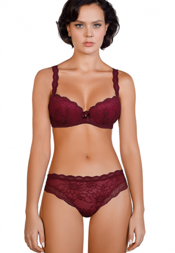  АКЦИЯ 800   Комплект №774444 Lea Mioocchi балконет слип Magenta/Rosa
