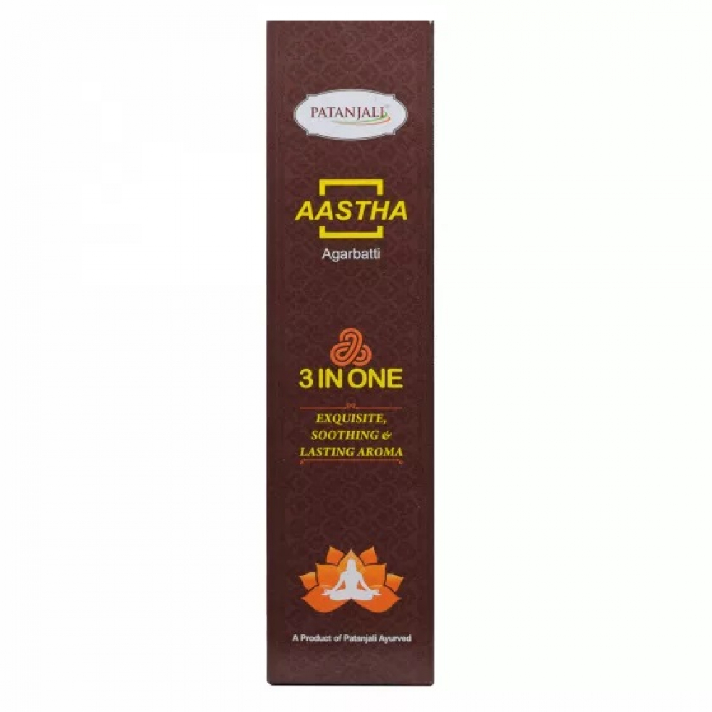 PATANJALI Aastha Royal 3-In-One Благовоние 3 в 1 16г