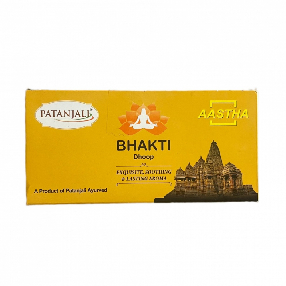 PATANJALI Aastha Bhakti Dhoop Благовония конусы Бхакти 10шт