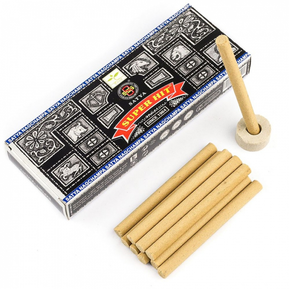 SATYA Super Hit Dhoop Stick Благовония безосновные Супер Хит 10шт
