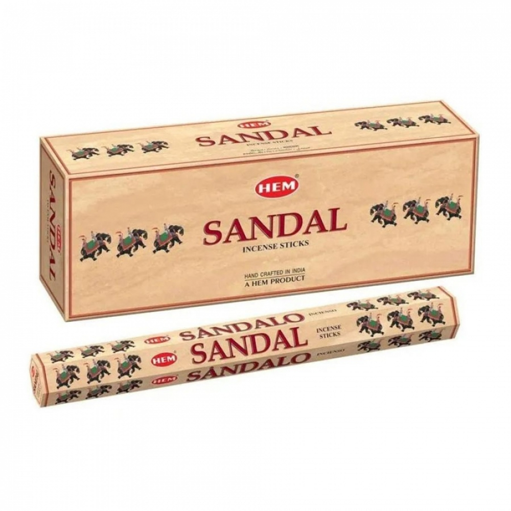 HEM Sandalo Tall Hexa Благовония храмовые (длинные) Сандал 10шт