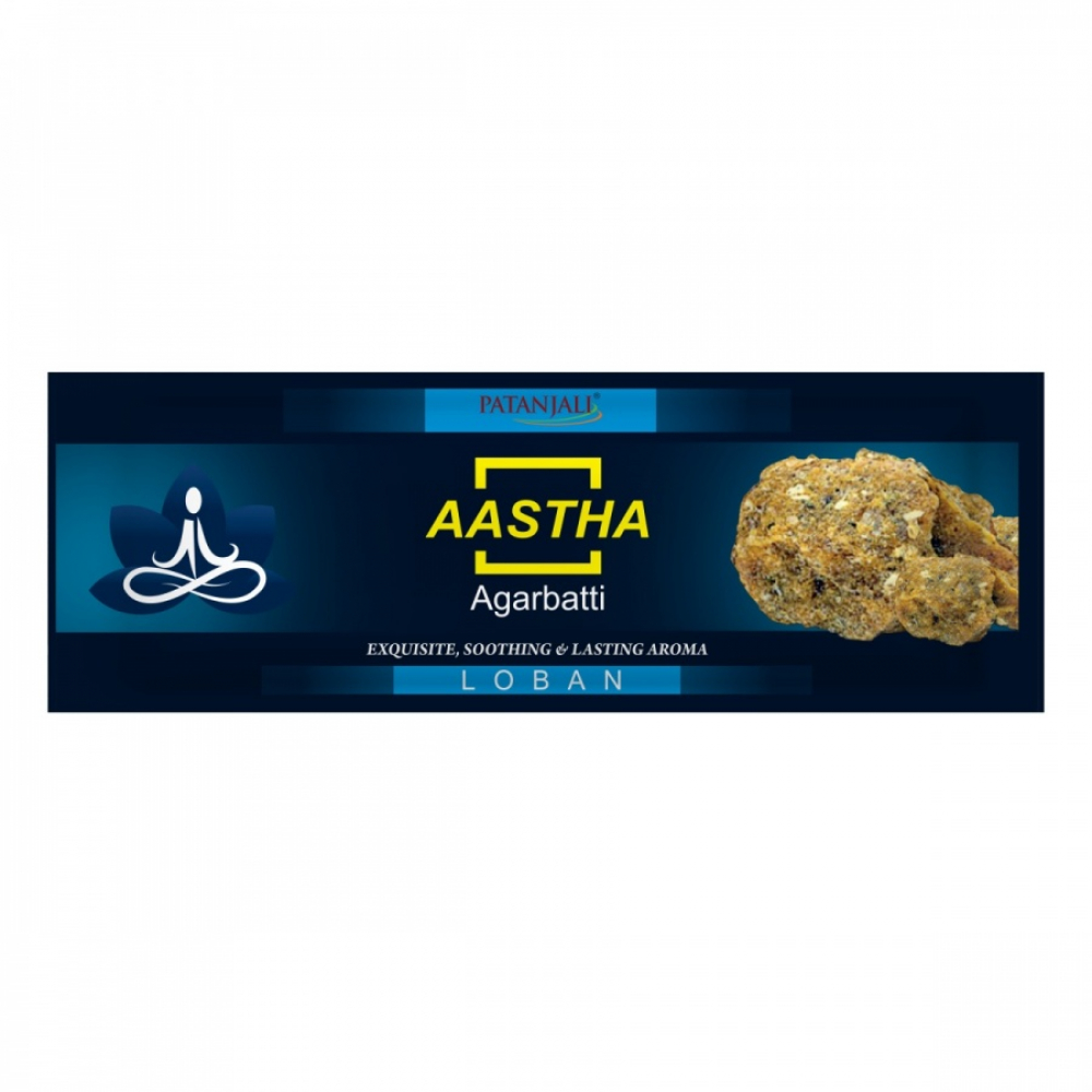 PATANJALI Aastha Agarbatti Loban Благовоние Лобан 18шт