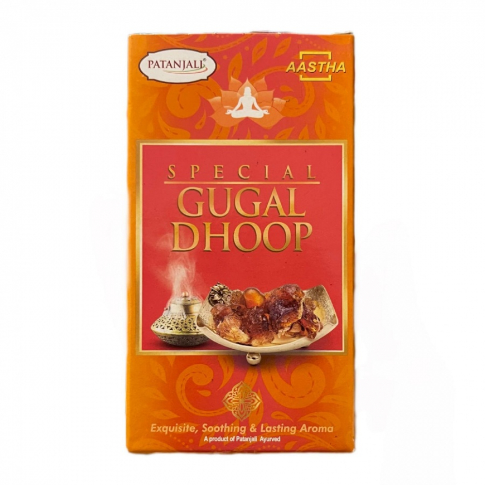 PATANJALI Aastha Special Gugal Dhoop Благовония мягкие Дхуп Гугал 10шт
