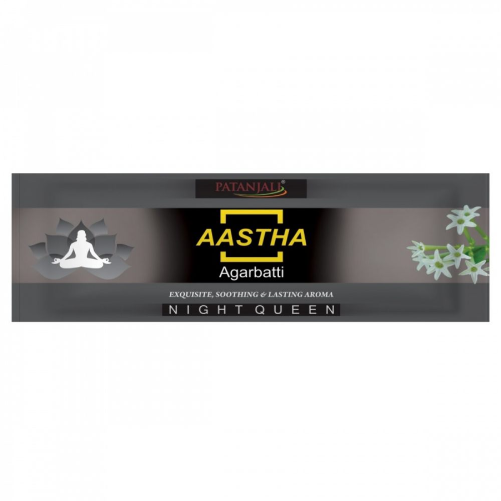 PATANJALI Aastha Agarbatti Rat Ki Rani Благовоние Ночной Жасмин 25г