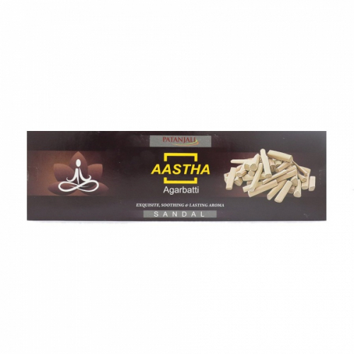 PATANJALI Aastha Agarbatti Sandal  Благовоние Сандал 25г