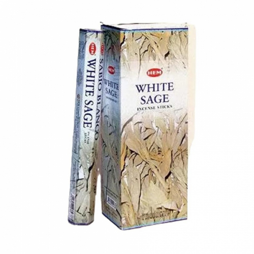 HEM  White Sage Tall Hexa Благовония храмовые (длинные) Белый Шалфей 10шт