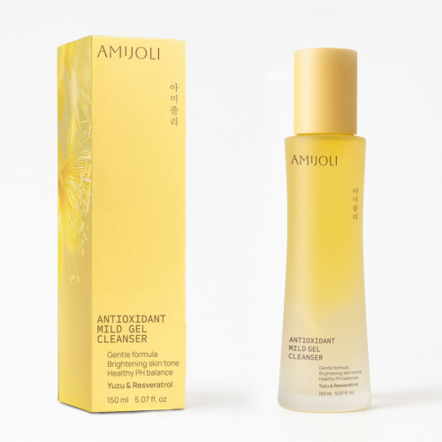Мягкий гель для умывания с экстрактом юдзу и ресвератролом AMIJOLI Antioxidant  Mild Gel cleanser Yuzu&Resveratrol 150мл