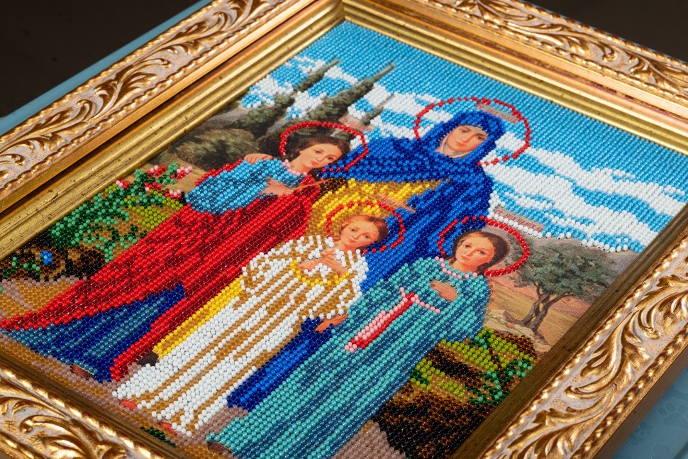 Набор для вышивания бисером Радуга Бисера В-179 Вера Надежда и Любовь, 19*26 см