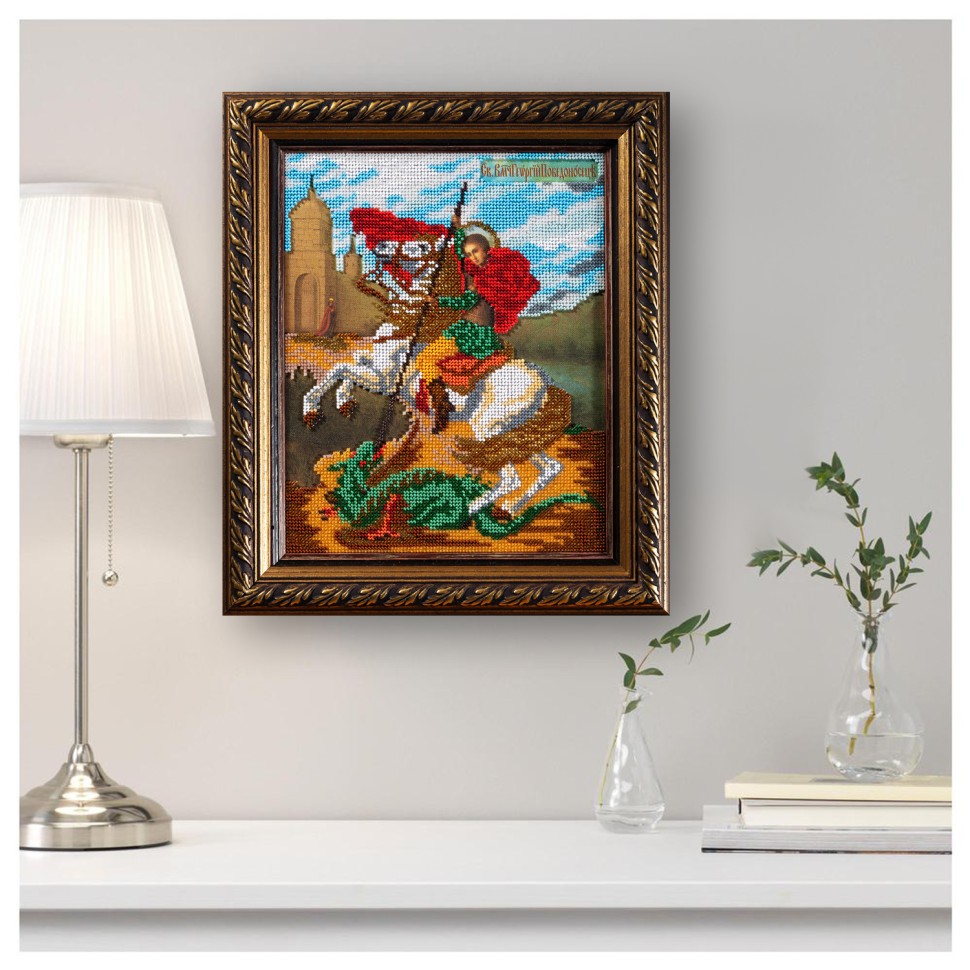 Набор для вышивания бисером Радуга Бисера В-175 Георгий Победоносец, 21*26 см