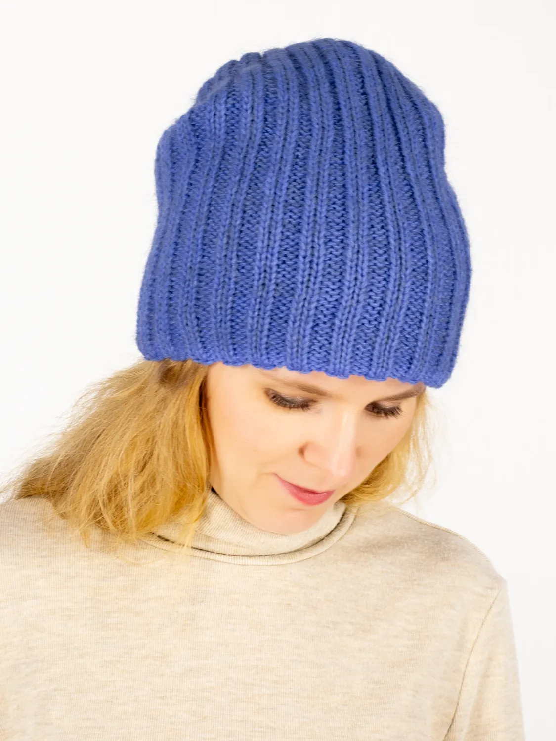 Шапка зимняя женская Жасмин (Цвет лавандовый), размер 56-58, шерсть 50%, мохер 30%