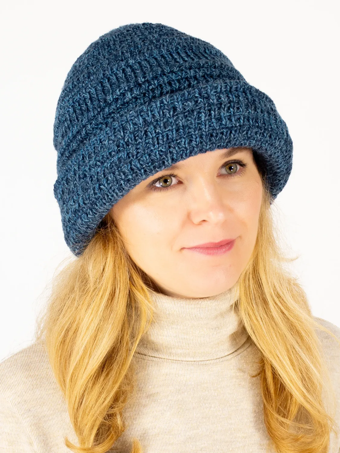 Шляпа женская весна-осень Анри (Цвет светлый джинс), размер 54-56, шерсть 30%