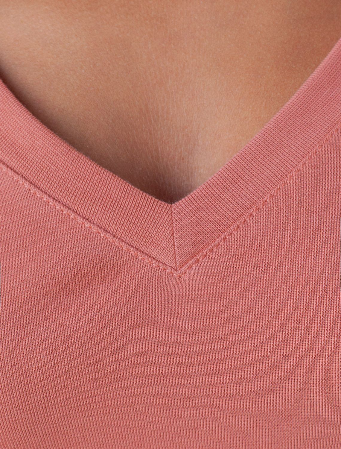 Футболка из плотного трикотажа с плетением риб 1*1 D49.126 терракотовый