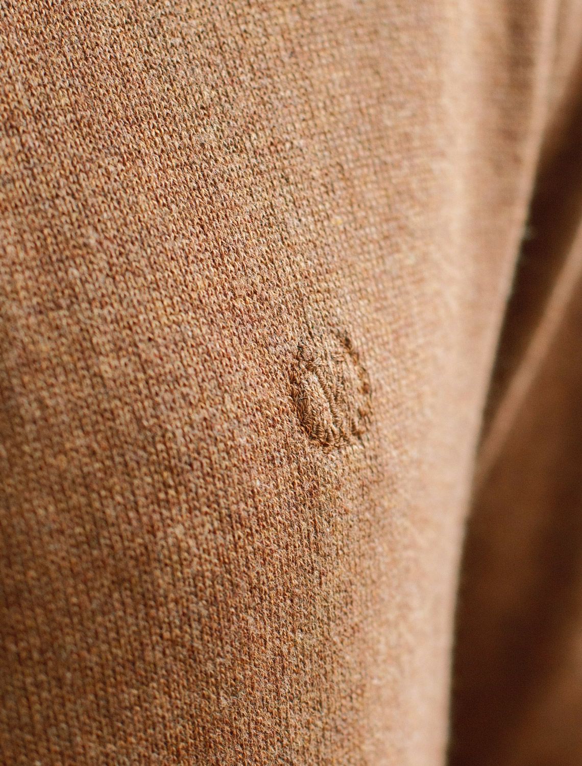 Свитер из хлопка с нейлоном U34.000 коричневый меланж