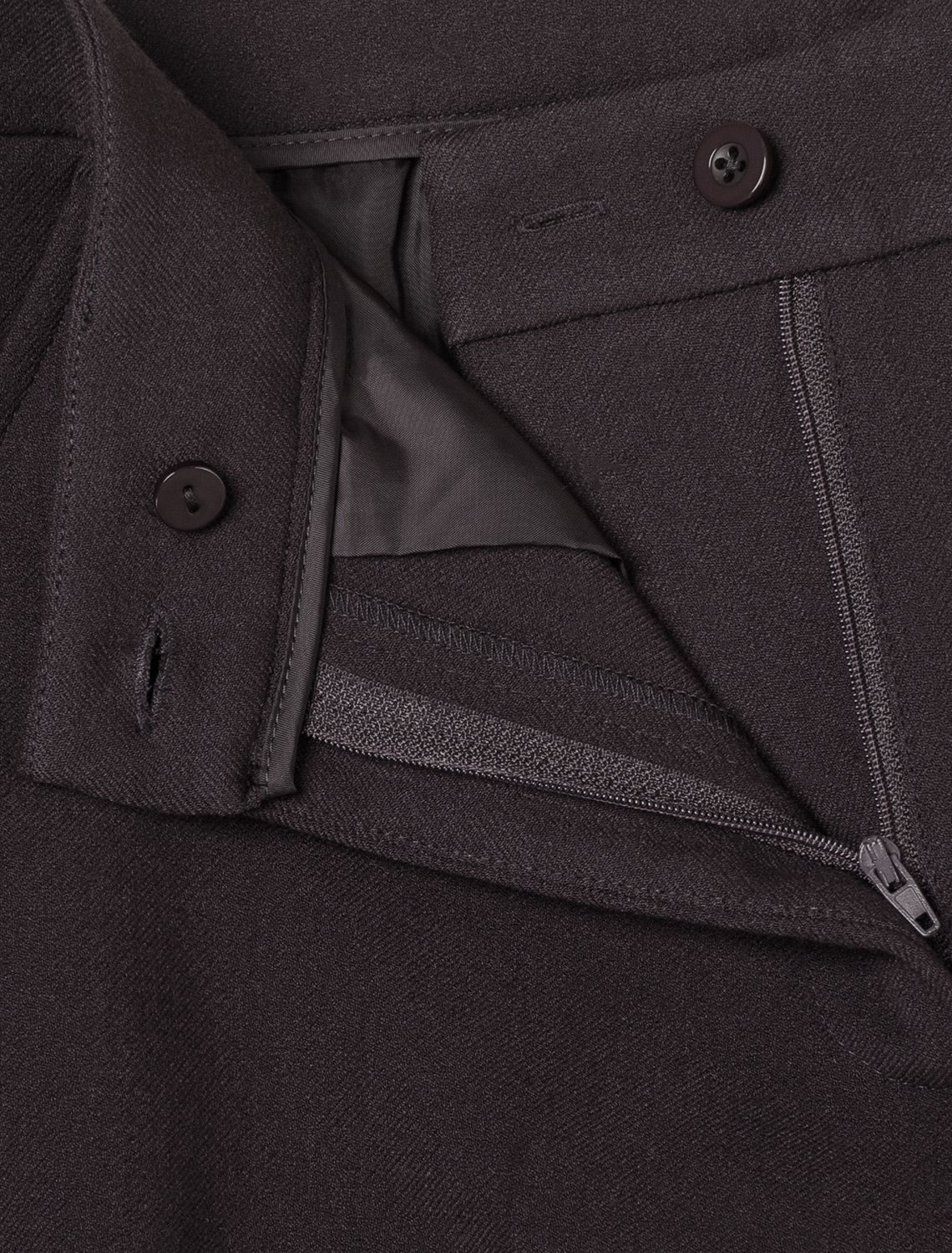 Прямые брюки из супер-плотной эластичной поливискозы D24.287 черный