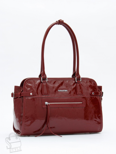 Сумка женская кожаная 8053Q wine red Polina&Eiterou