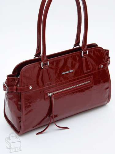 Сумка женская кожаная 8053Q wine red Polina&Eiterou