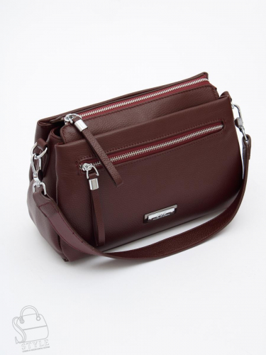 Сумка женская кожаная 1025C burgundy red Polina&Eiterou в Новосибирске