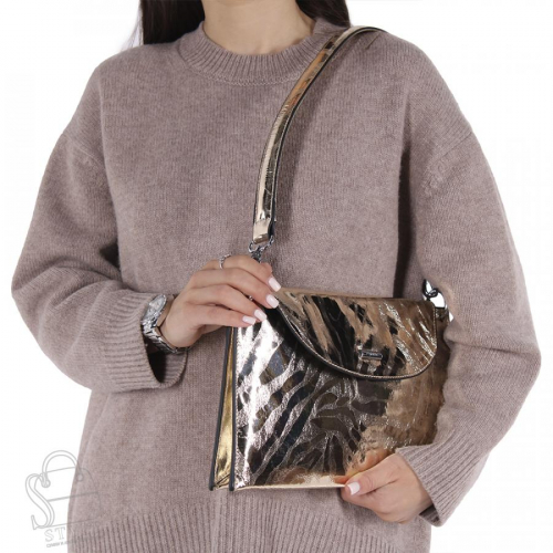 Сумка женская кожаная 98214-2 l.gold Velina Fabbiano-Safenta в Новосибирске
