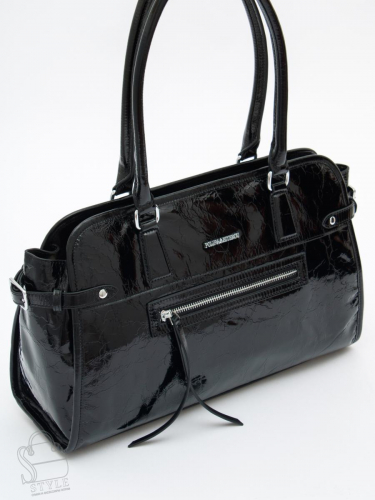 Сумка женская кожаная 8053Q black Polina&Eiterou