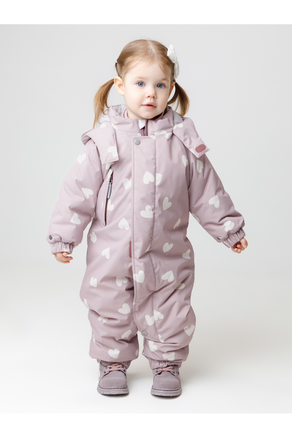 Crоckid Комбинезон ВК 60032/н/60 Ал кофейный, красивые сердца Crоckid