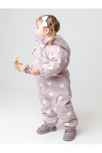 Crоckid Комбинезон ВК 60032/н/60 Ал кофейный, красивые сердца Crоckid