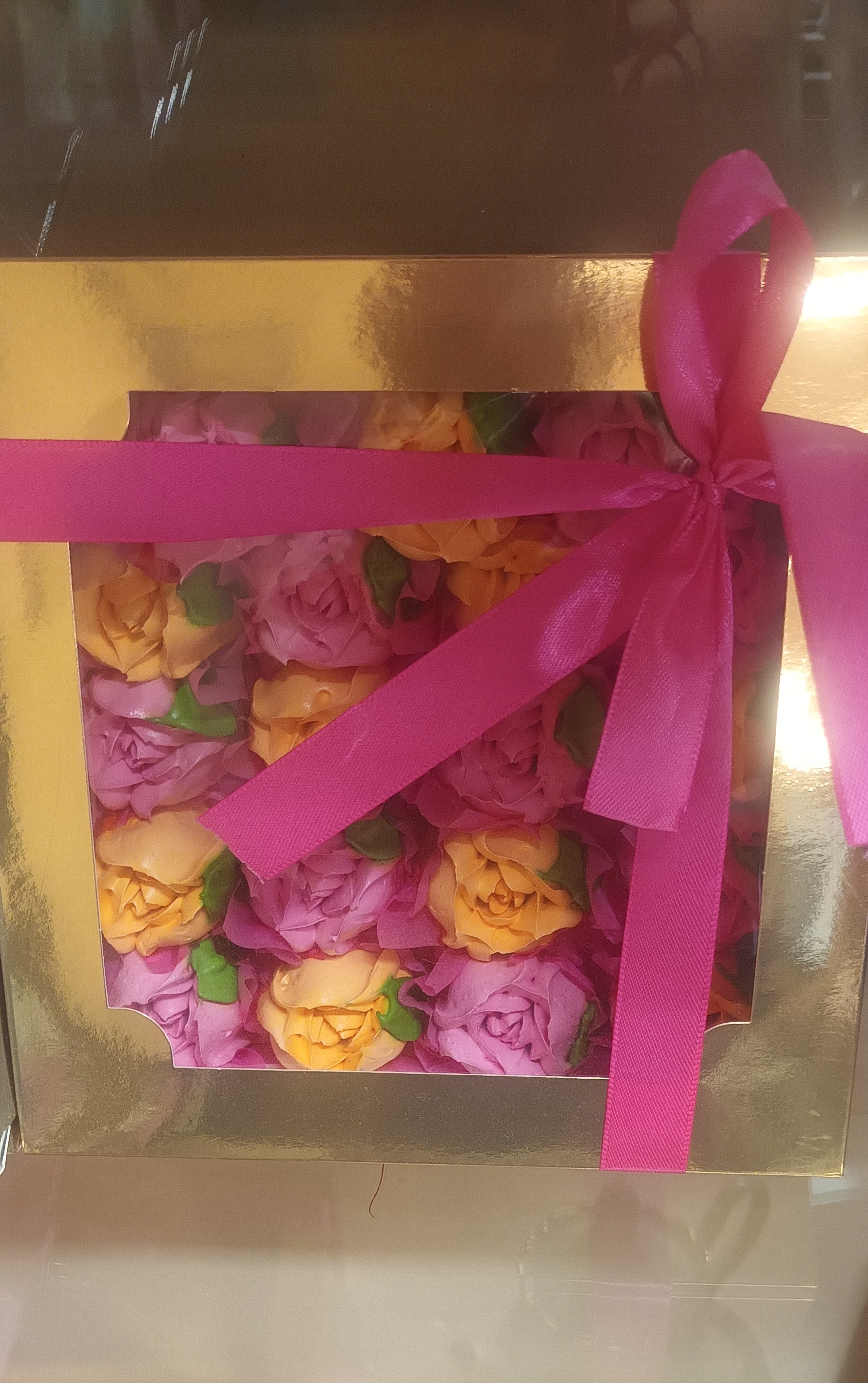 коробочка большая квадрат зефирные цветы